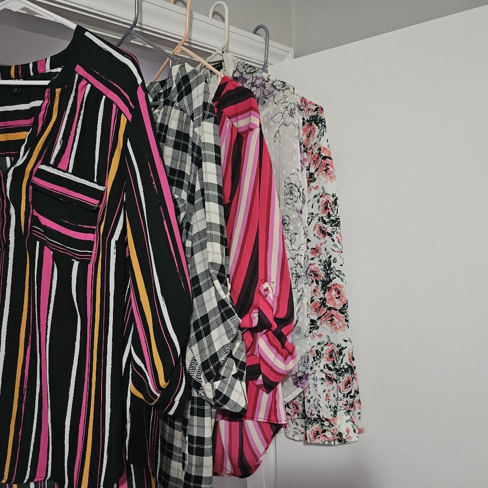 Torrid Harper and Georgette blouses